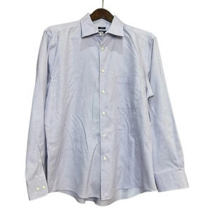 Pronto Uomo Lavender Purple Long Sleeve Dresss shirt 17 1/2 34/35 Slim Fit